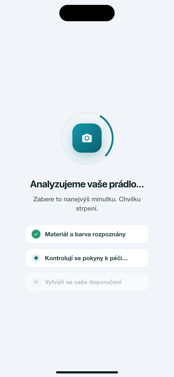 WashGuard rozpoznává materiál a barvu prádla