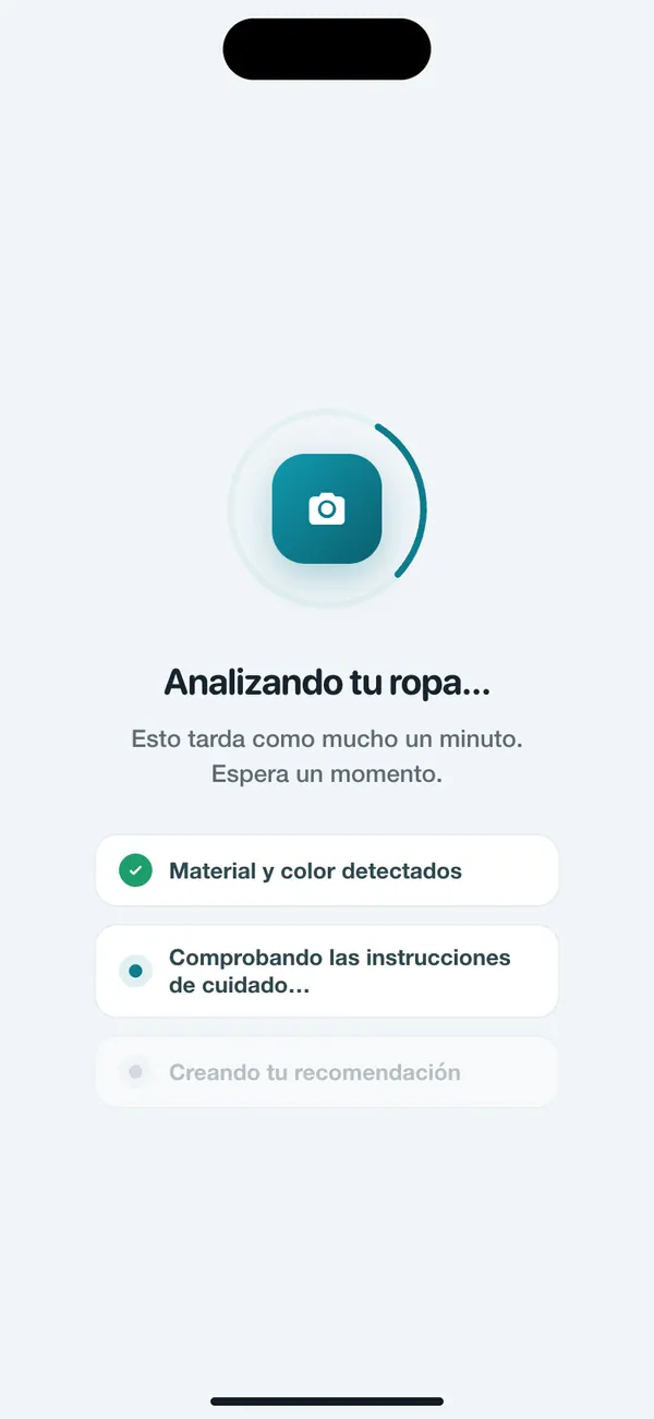 WashGuard detecta el tejido y el color de la ropa