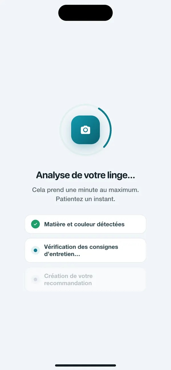 WashGuard détecte la matière et la couleur du linge