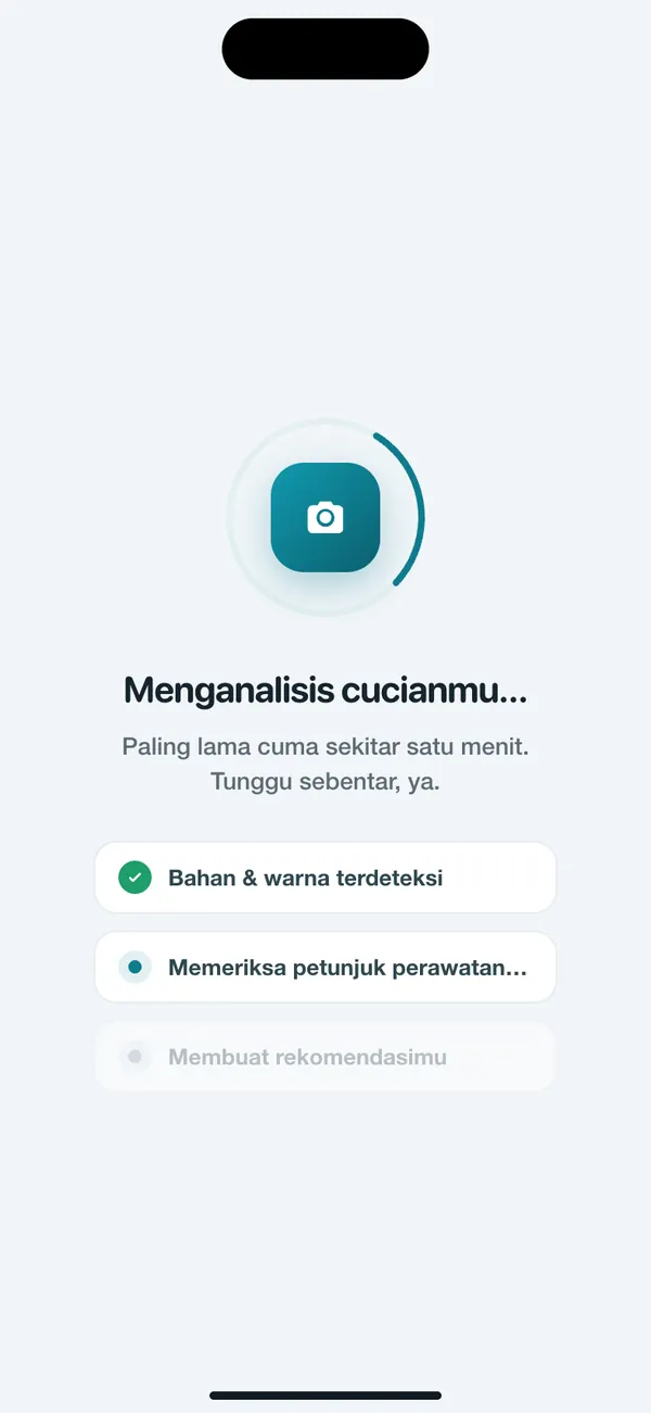 WashGuard mendeteksi bahan dan warna cucian