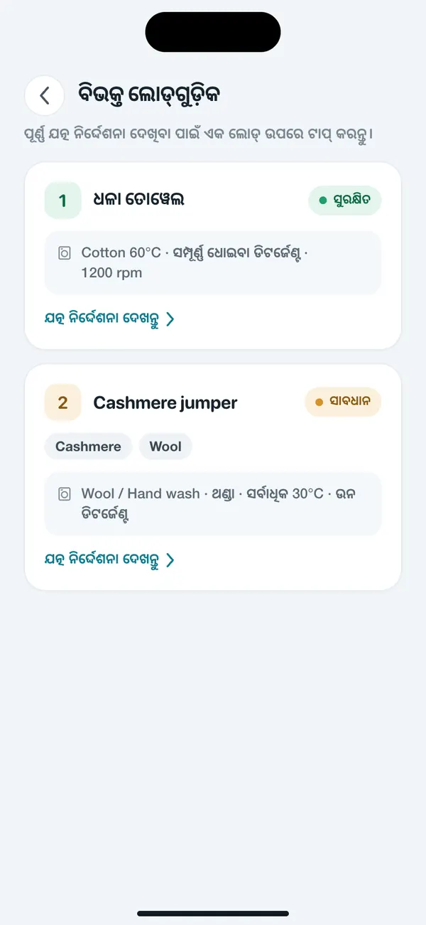 WashGuard ଅନେକ ପୋଷାକକୁ ୱାଶ୍ ଲୋଡ୍ରେ ଭାଗ କରୁଛି