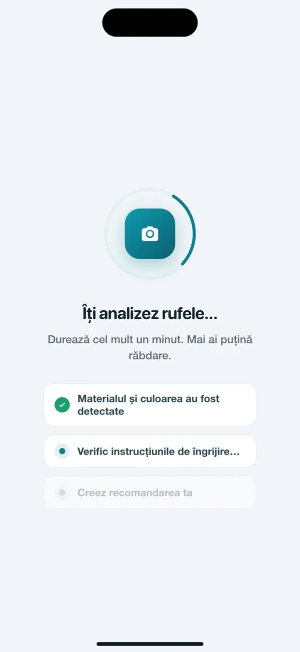 WashGuard recunoaște materialul și culoarea rufelor