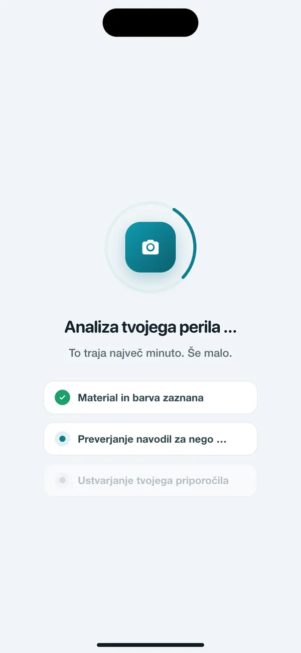 WashGuard prepozna material in barvo perila