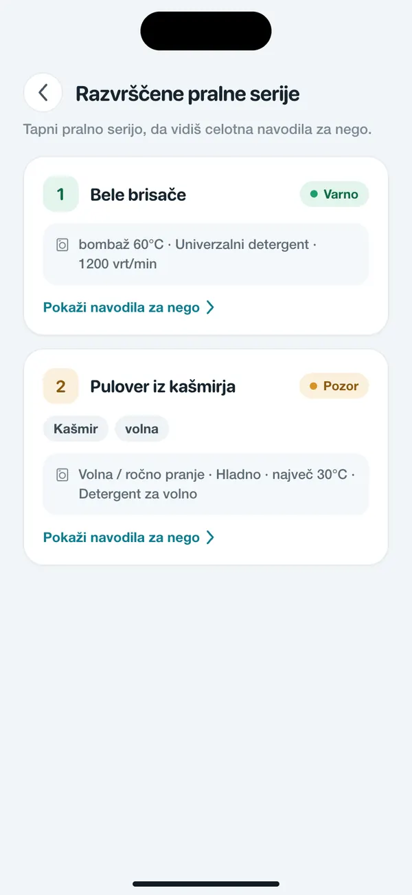 WashGuard razdeli več oblačil v pranja