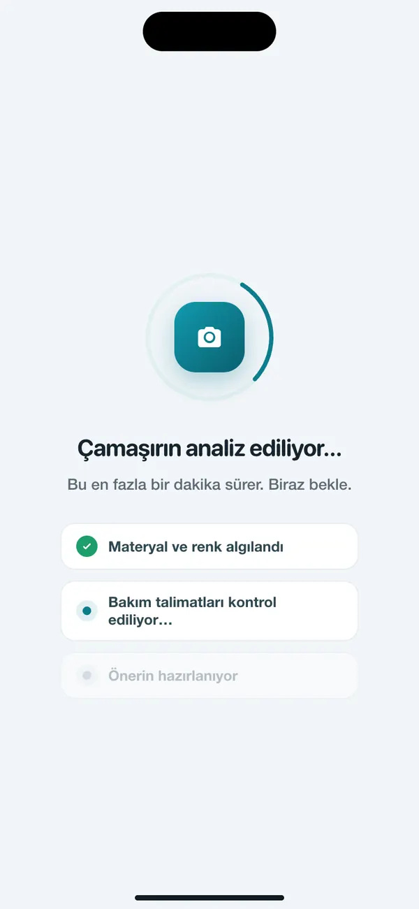 WashGuard çamaşırın kumaşını ve rengini tanıyor