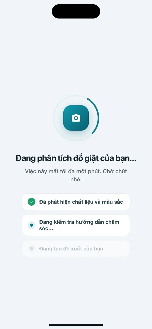 WashGuard nhận diện chất liệu và màu sắc của đồ giặt